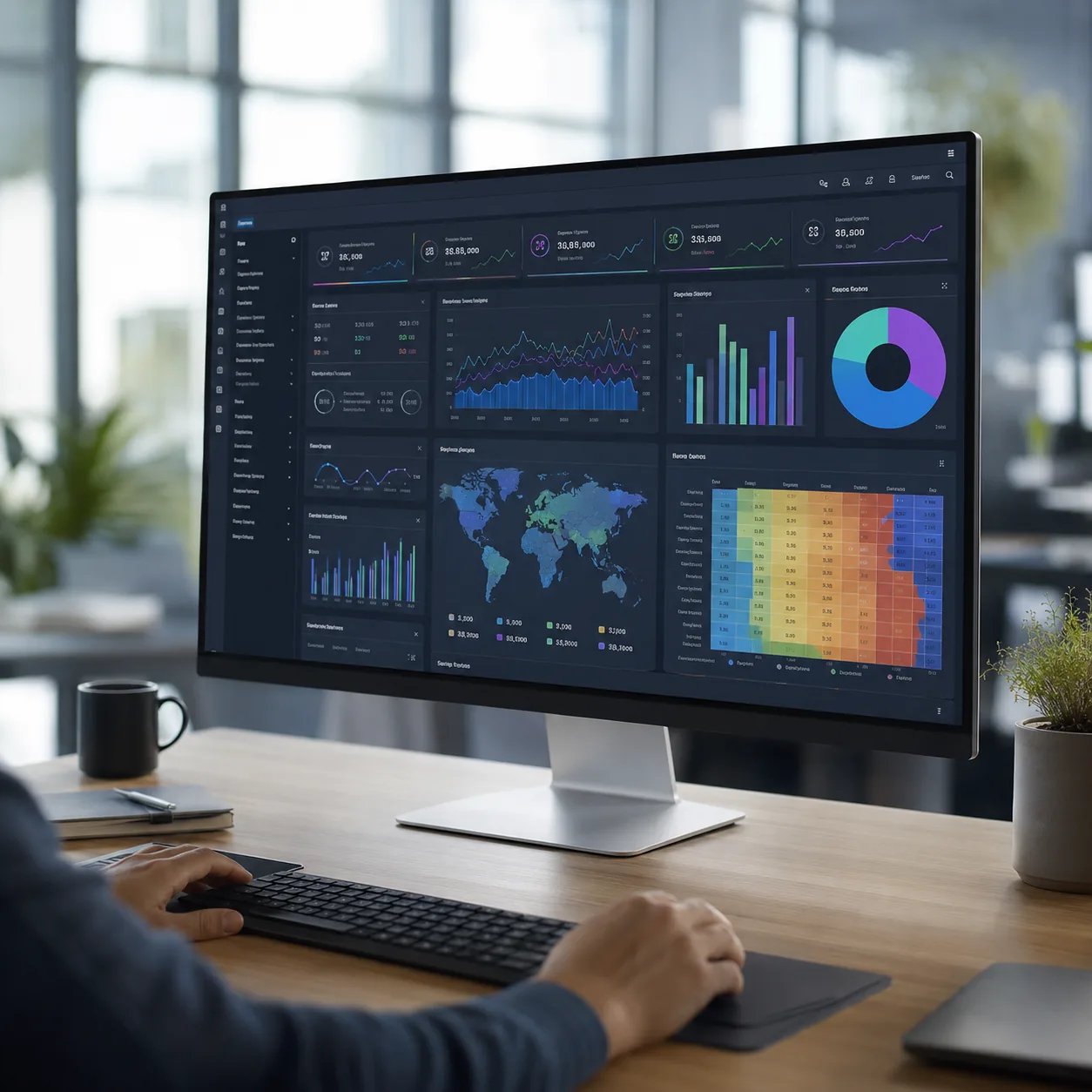 Dashboard BI overview screen